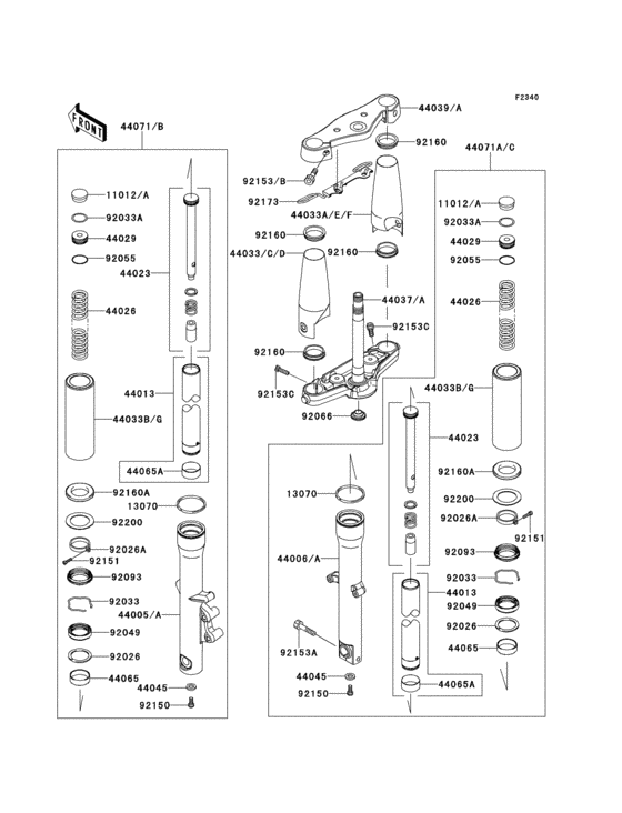 Front fork(1/2)