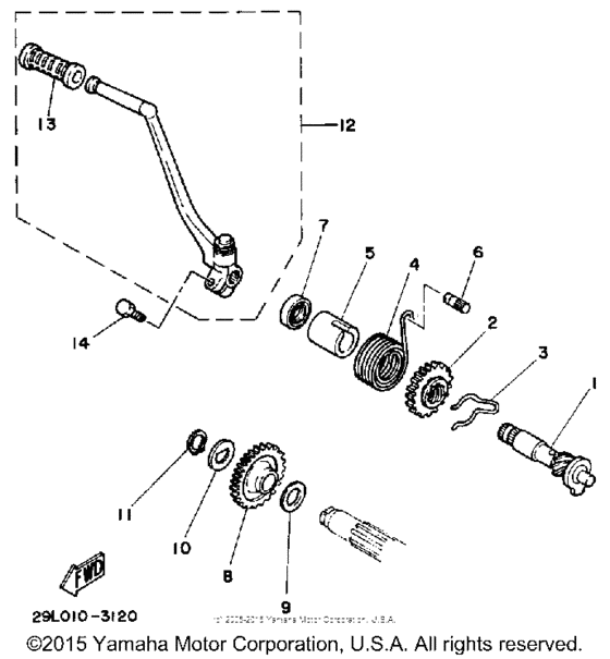RZ350L Стартер