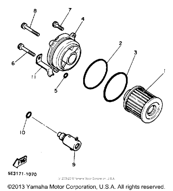 XV1100B Маслянный фильтр