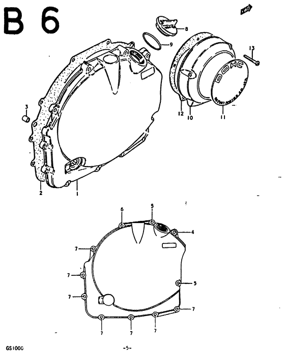 Crankcase rh cover