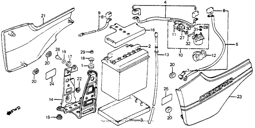 Side cover + battery