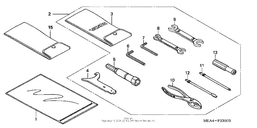 VTX1300S Инструмент