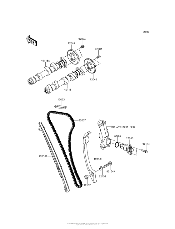 KLE650 Распред вал