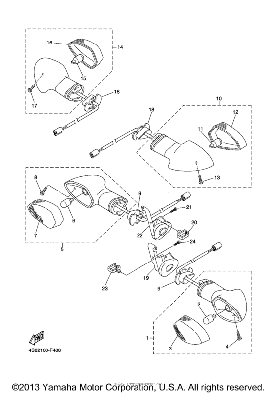 FZS6W Поворотники