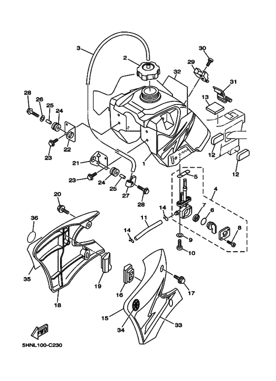 TT-R90E Tank fuel