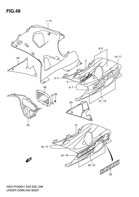 GSX-R1000 Under bowling