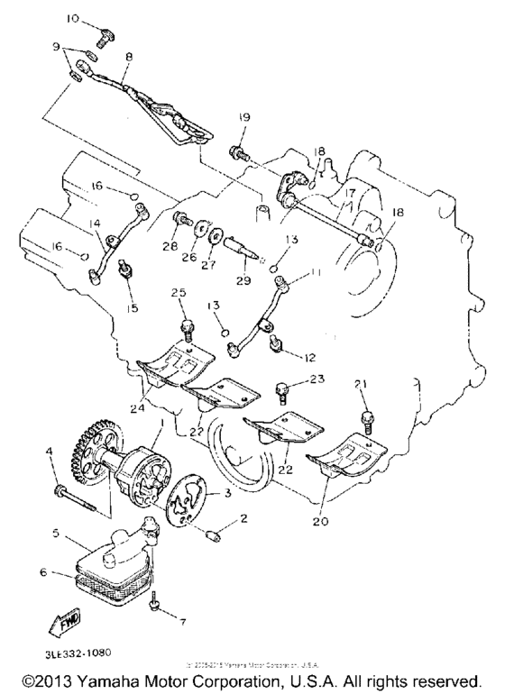 FZR1000E Масляный насос