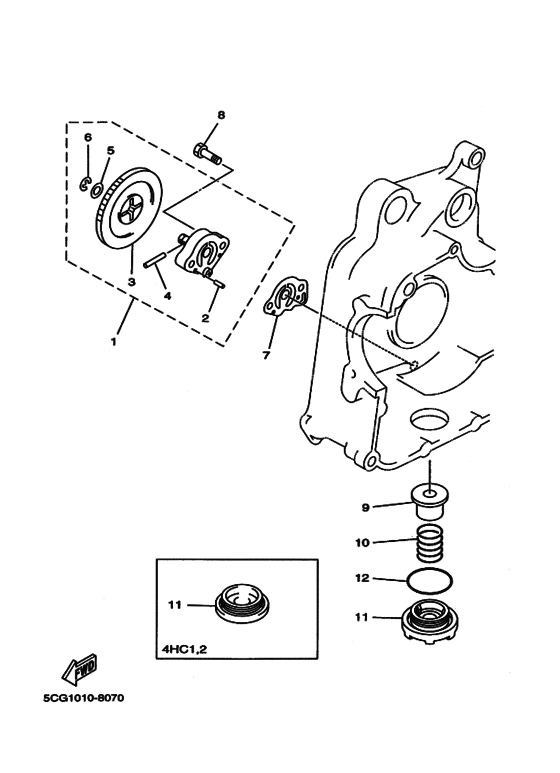 YP250 ｵｲﾙﾎﾟﾝﾌﾟ
