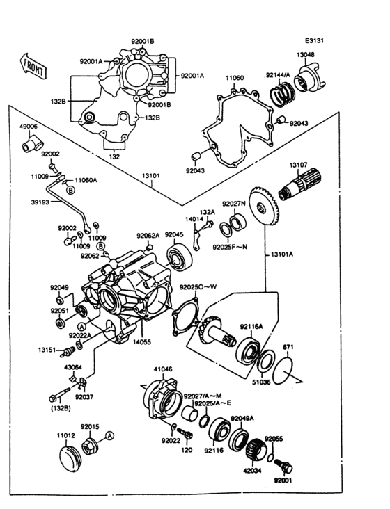 Front bevel gear(1/3)