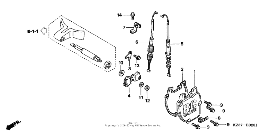 Exhaust valve ('05-'07)