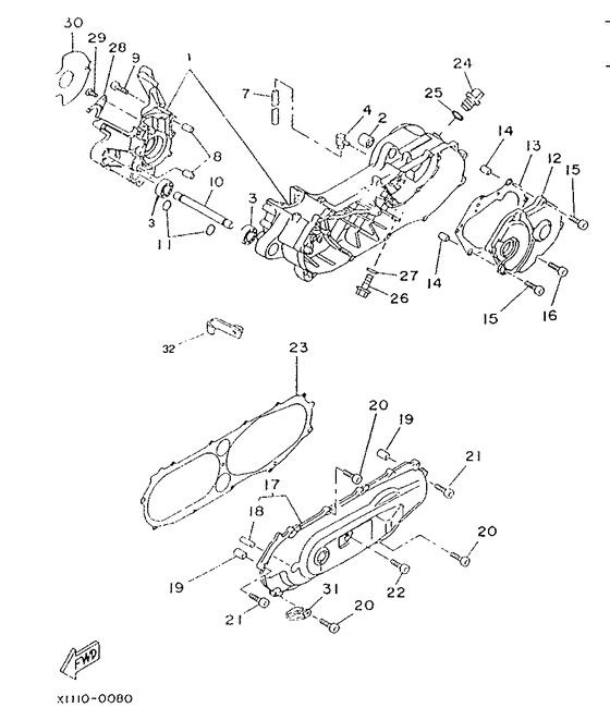 CW50 Картер двигателя
