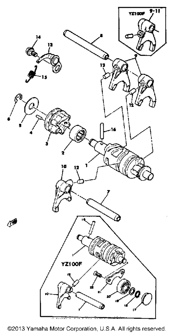 Shift cam - fork