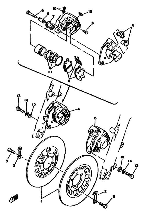 Front brake . caliper