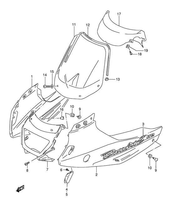 Cowling body