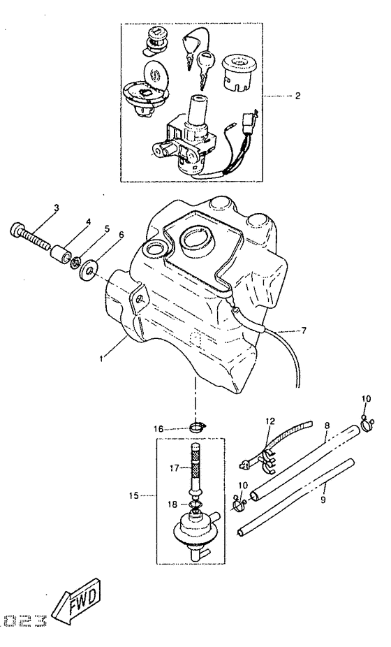 YQ50 Топливный бак