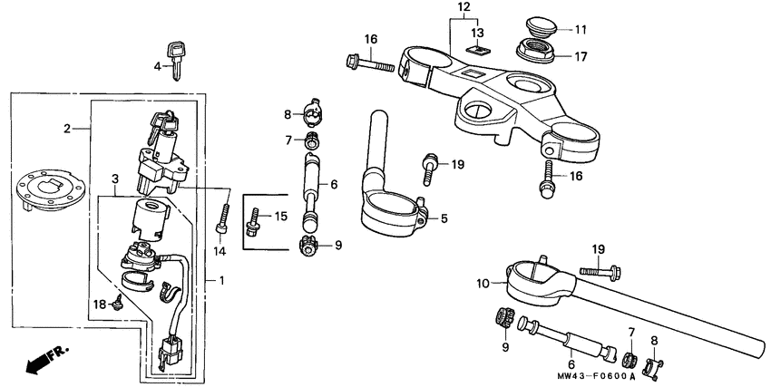 Handle pipe/top bridge