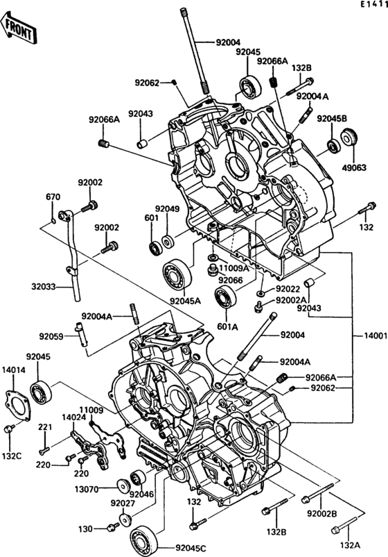  Картер двигателя