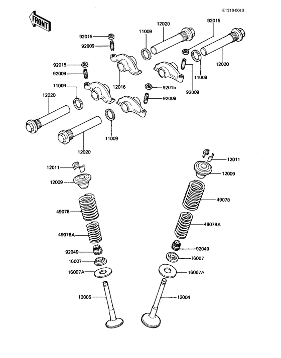 Rocker arms/valves