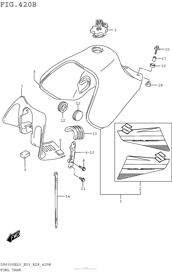 Fuel Tank (Dr650Sel5 E28)