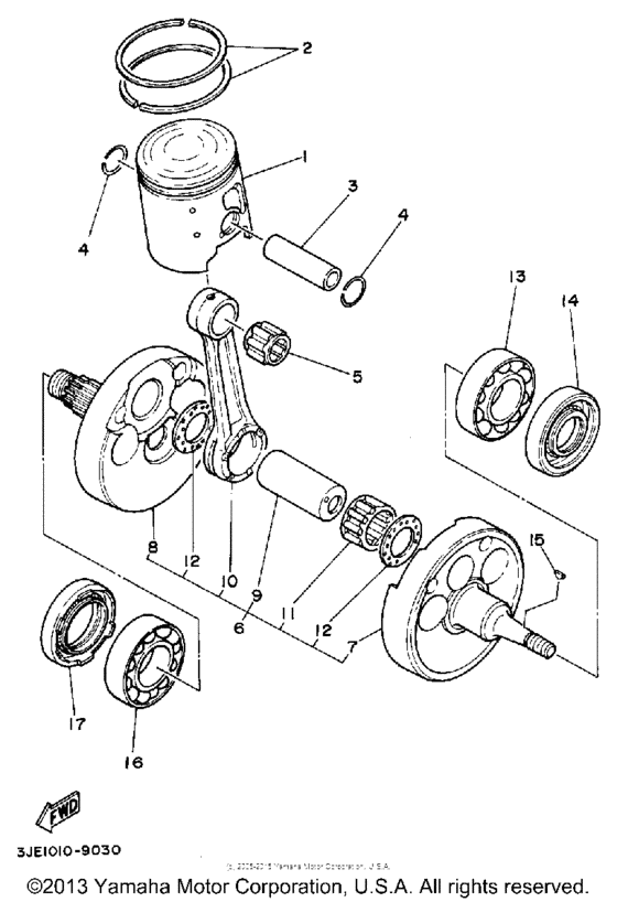 Crankshaft-piston