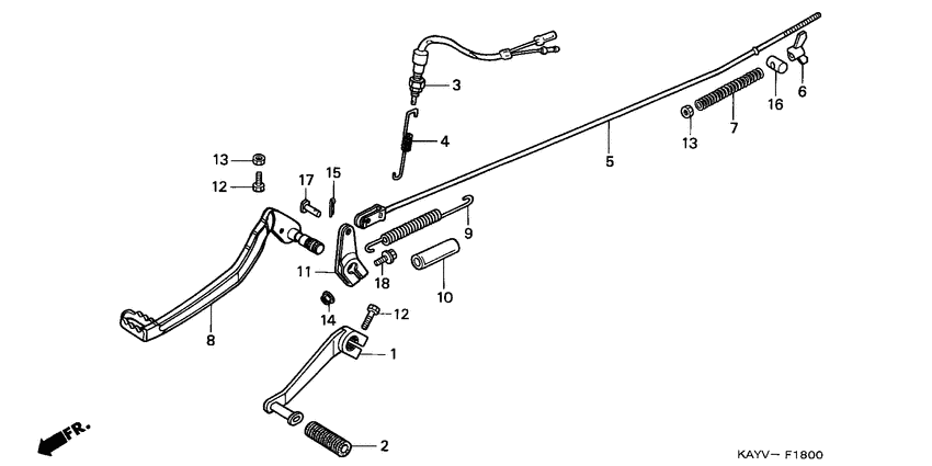 Brake pedal assy