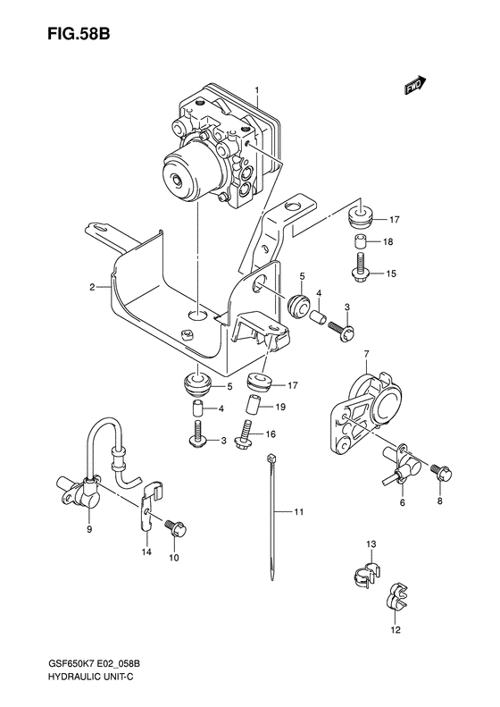 GSF650S Abshydraulikei