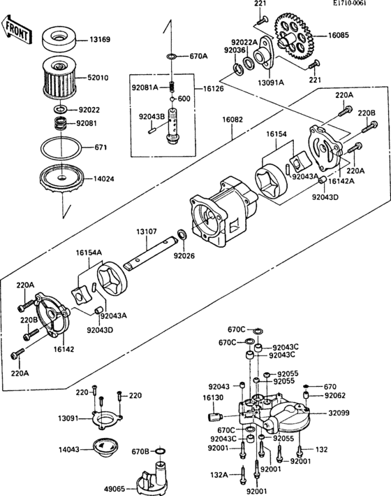 ZX1000 Oil pump(1 / 2)