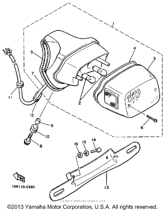 XV1100TC Фонарь