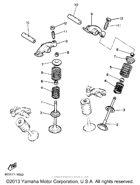 XV1100W Клапана