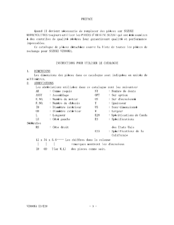 VZ800 Catalog preface