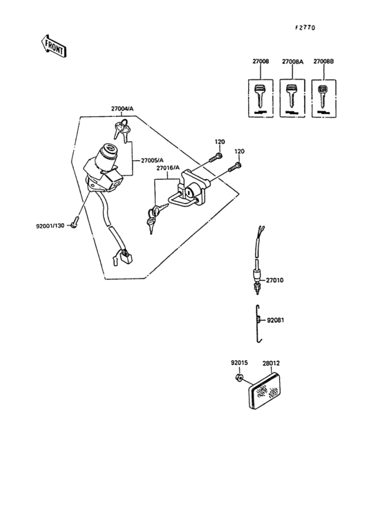 Ignition switch(kl250-d7)