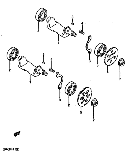 DR600 Балансир кривошипа