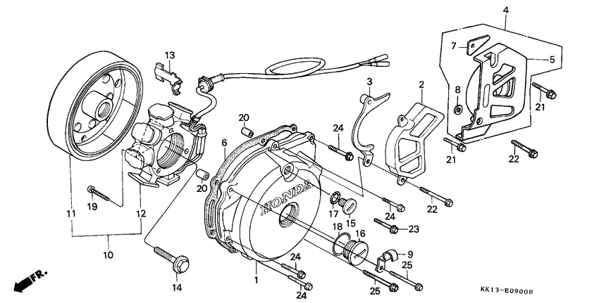 Left crankcase cover/ generator