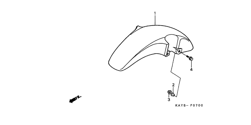 NX125 Переднее крыло