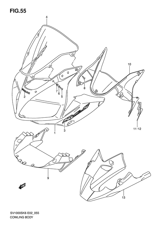 Cowling body