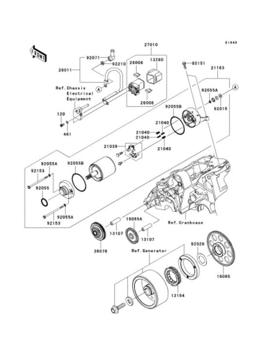 Starter motor/starter clutch