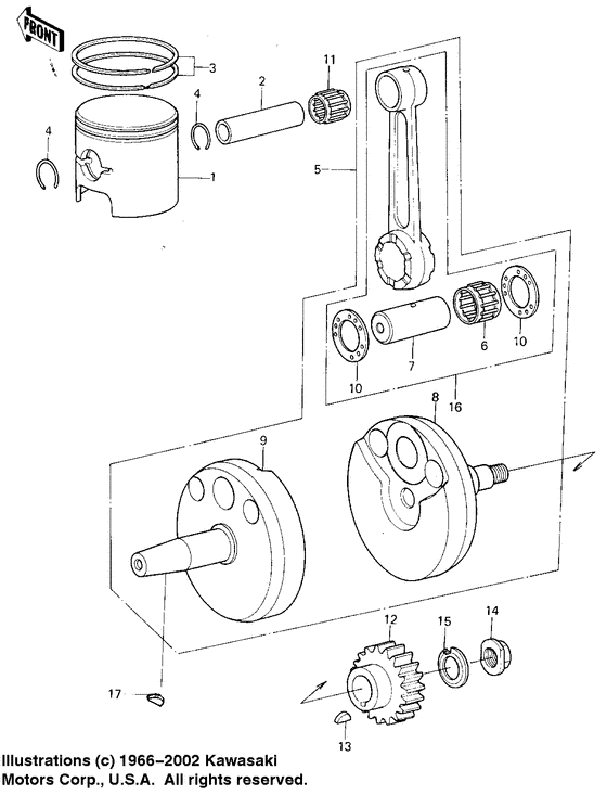 Crankshaft/piston