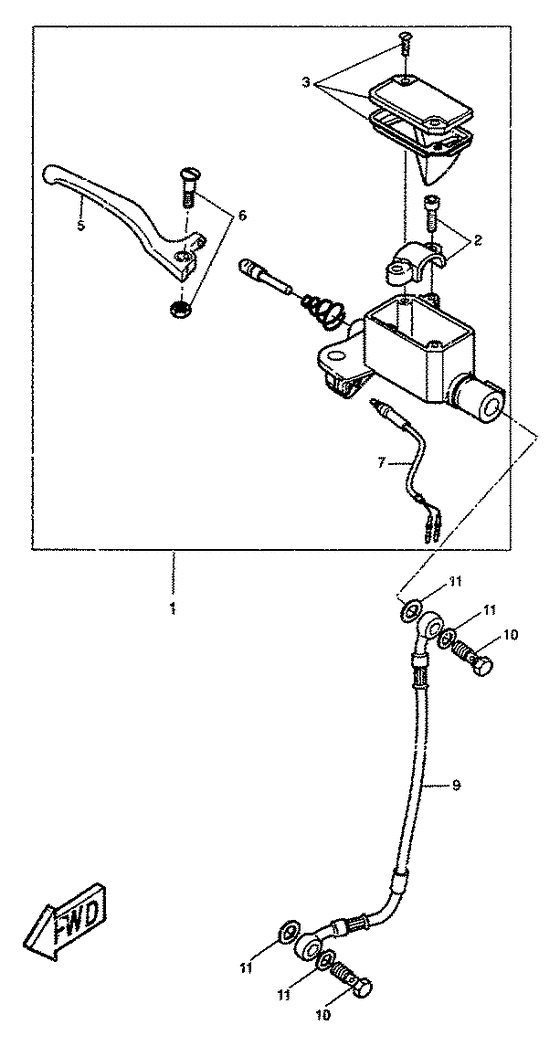 CW50RS Главный тормозной цилиндр