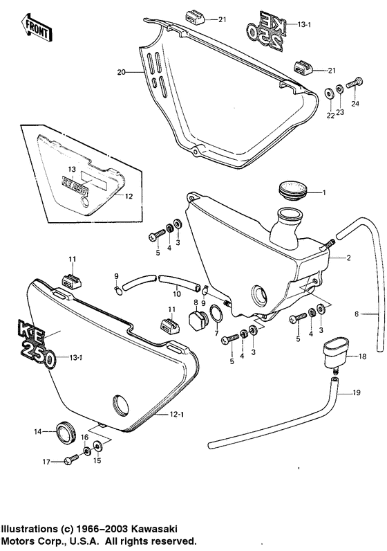Side covers/oil tank