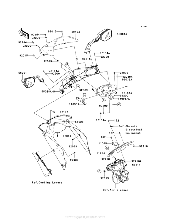 ZX1000 Обтекатели