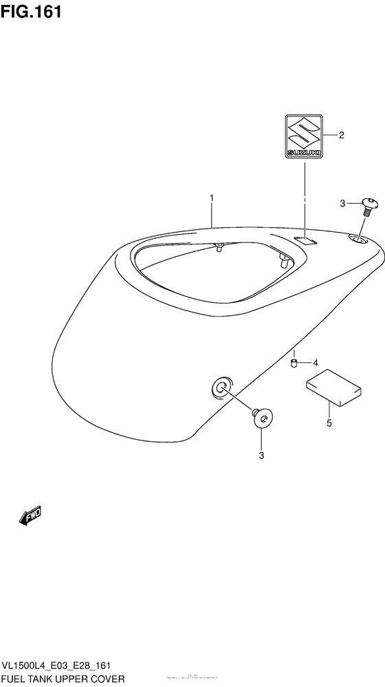 Fuel Tank Upper Cover (Vl1500Bl4 E03)