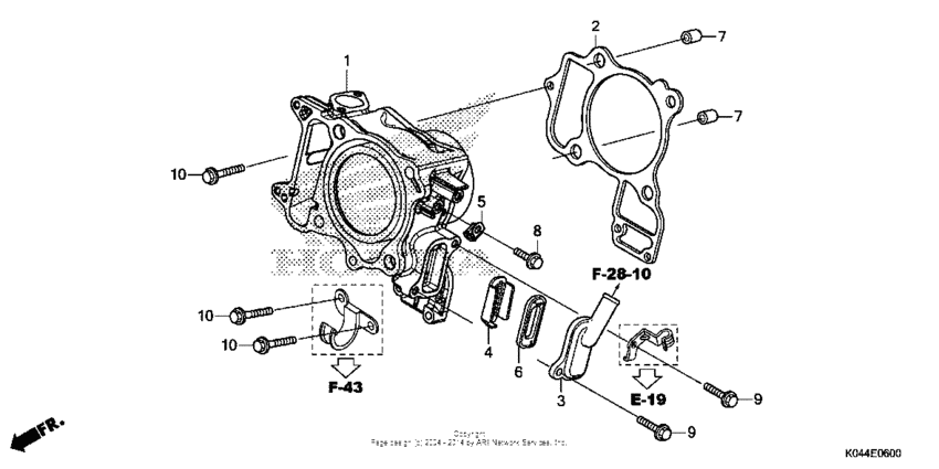 Cylinder + reed valve