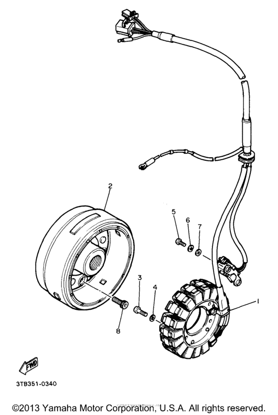 XT600EBC Генератор