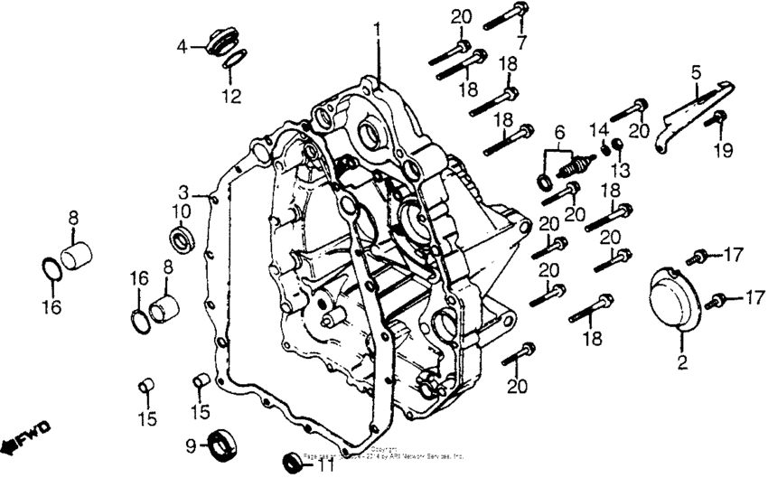 Rear cover