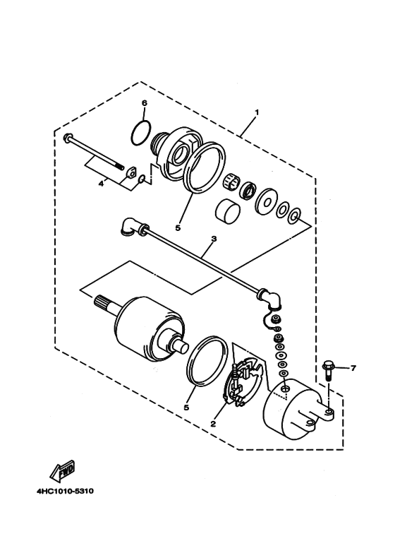 YP250 ｽﾀｰﾃｲﾝｸﾞﾓｰﾀ