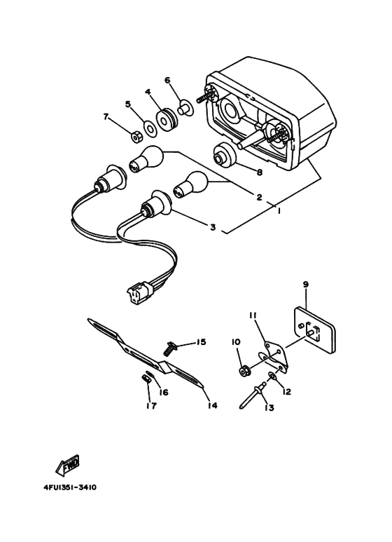 Taillight unit ass`y