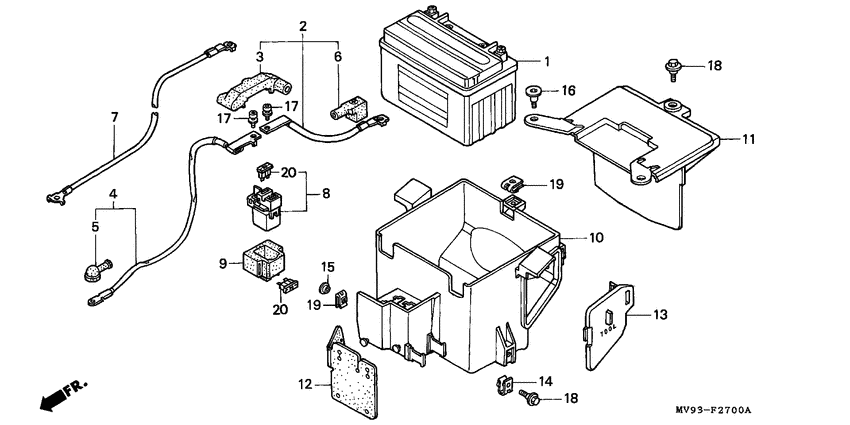 Battery/battery box