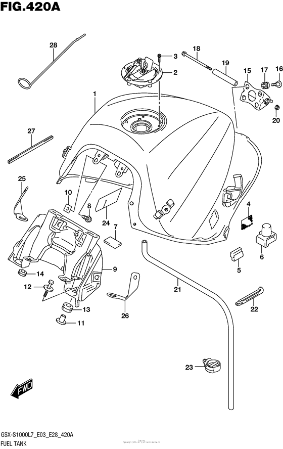 Fuel Tank (Gsx-S1000L7 E33)