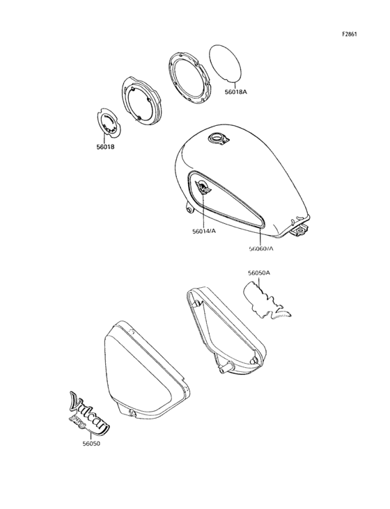 VN750 Наклейки (красный  /  красный)