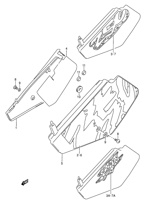 DR250 Обтекатель задний